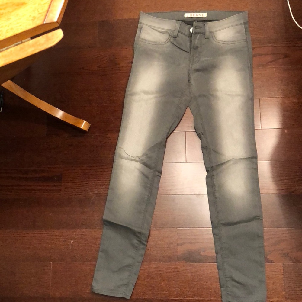 Jbrand grey jean leggings size 27